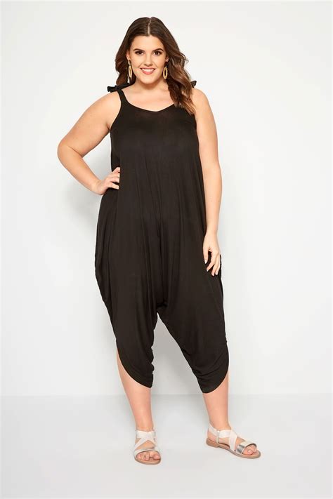 Black Double Jersey Jumpsuit 